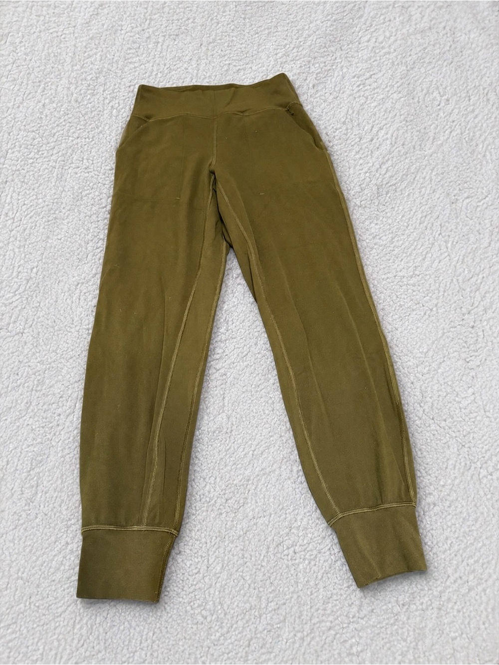 lululemon athletica Olive Green High-Rise Jogger Leggings FLAWED